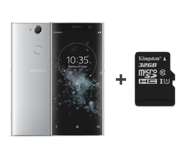 Sony Xperia XA2 Plus H4413 4/32GB DS srebrny + 32GB - 483271 - zdjęcie